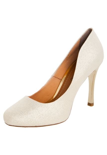 Scarpin FiveBlu Glam Dourado - Marca FiveBlu