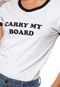 Camiseta Hurley Carry My Board Ringer Branca - Marca Hurley