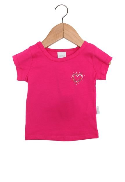 Blusa Alakazoo Manga Curta Menina Rosa - Marca Alakazoo