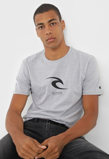 Camiseta Rip Curl New Icon Cinza - Marca Rip Curl