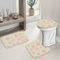 Kit 3 Tapetes Decorativos para Banheiro Wevans Rosas Verde - Marca Wevans