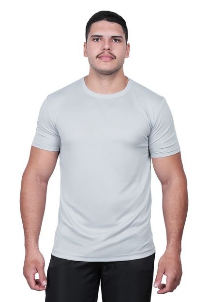Camiseta Dry Masculina Treino Slim Techmalhas Cinza - Marca TECHMALHAS