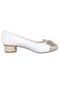 Sapato Molekinha com Salto Branco - Marca Molekinha