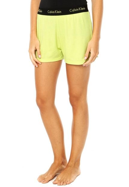 Short Calvin Klein Underwear Canelado Verde - Marca Calvin Klein Underwear