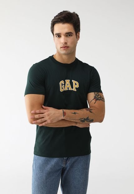 Camiseta GAP Reta Logo Verde - Marca GAP