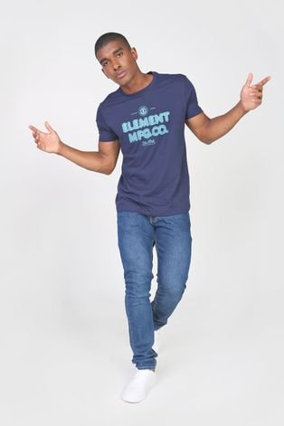 Camiseta Element Bridger Azul-Marinho