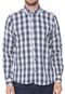 Camisa Yacht Master Slim Xadrez Azul-marinho - Marca Yacht Master