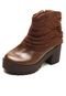 Bota Chunky DAFITI SHOES Giletada Marrom - Marca DAFITI SHOES