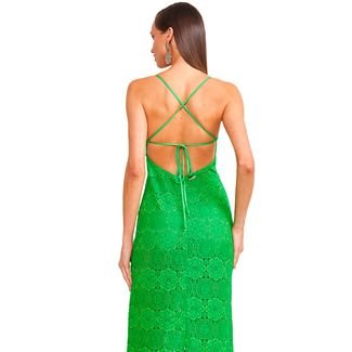 Vestido Colcci de Renda Comfort VE24 Verde Feminino