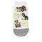 Kit Meia Infantil Cano Baixo STZ 5 Pares 22-25 Dinossauro Color - Marca STZ