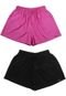 Kit 2 Shorts Feminino Praia Tactel Bolso Lateral Esporte Liso Soltinho - Marca COLBACHO