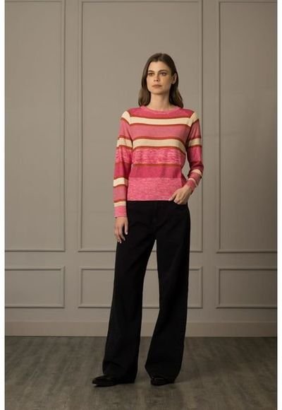 Sweater Tejido Para Mujer Bloques De Color Compra Ahora Dafiti