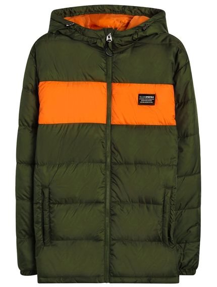 Jaqueta Ellus Masculina Check Hood Down Verde Militar - Marca Ellus