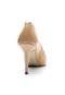 Peep Toe Dumond Verniz Bege - Marca Dumond