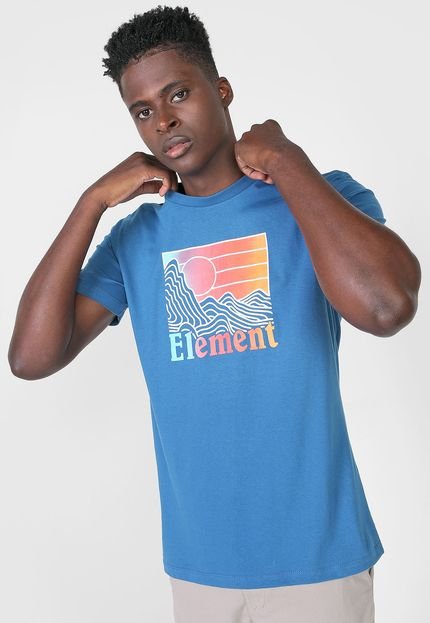 Camiseta Element Zorano Azul - Marca Element