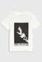 Camiseta Ellus Kids Infantil Tubarão Off-White/Preto - Marca Ellus Kids