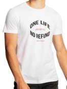 Camiseta Sergio K Masculina One Life No Refund Branca - Marca Sergio K