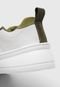 Tênis Flatform Dafiti Shoes Recortes Branco - Marca DAFITI SHOES
