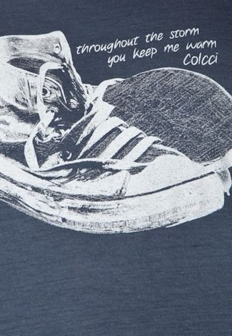 Camiseta Colcci Slim Shoes Cinza