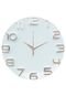 Relógio Parede Plástico/Aluminio Detached Numbers Branco/Cobre 30,5X30,5X4cm - Marca Urban