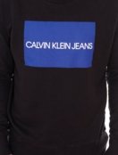 Moletom Calvin Klein Jeans Masculino Hoodie Box Logo Preto - Marca Calvin Klein