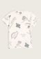 Camiseta Infantil Hering Kids Dinossauro Off-White - Marca Hering Kids