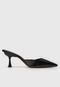 Scarpin Mule Santa Lolla Liso Preta - Marca Santa Lolla