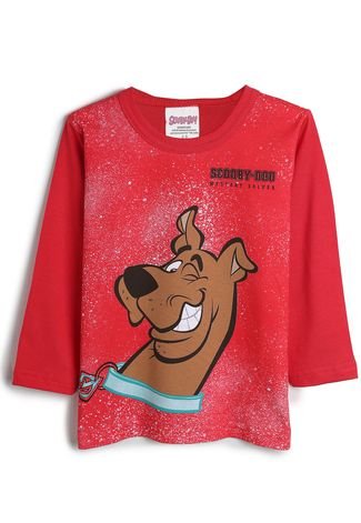 Camiseta Marlan Baby Infantil Scooby Doo Vermelha