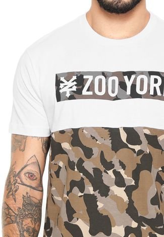 Camiseta Zoo York Camoflage Block Branca