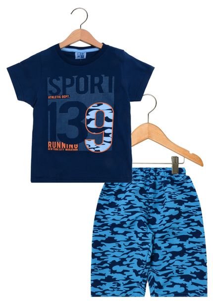 Conjunto Duduka Infantil Sport 139 Azul - Marca Duduka