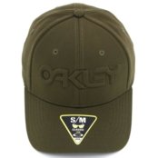 Boné Oakley 6 Panel Stretch Embossed Verde Escuro - Marca Oakley