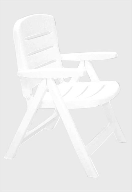 Cadeira Tramontina Iracema Encosto Baixo em Polipropileno Branco - Marca Tramontina