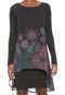 Vestido Desigual Curto Gretel Preto - Marca Desigual