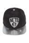 Boné New Era Snapback 950 OF SN Metallic Brooklyn Nets Preto - Marca New Era