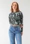 Blusa Cropped Canelada Lez a Lez Ajustada Floresta Verde - Marca Lez a Lez