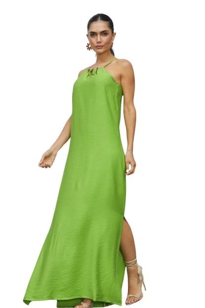 Vestido Vanibele Longo Verde - Marca Vanibele