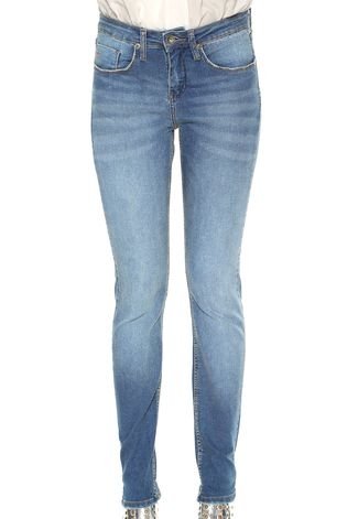 Calça Jeans Calvin Klein Jeans Skinny Bolsos Azul