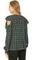 Blusa Colcci Xadrez Verde - Marca Colcci