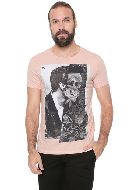 Camiseta Acostamento Estampada Rosa - Marca Acostamento