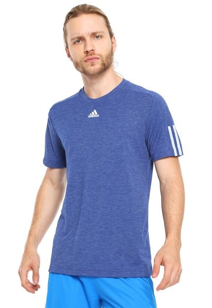 Camiseta adidas Logo Azul - Marca adidas Performance
