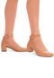Sapato Feminino Scarpin com Fivela Leve Confortável Bege-Palha - Marca TAKATA BY RAFAEL TAKATA