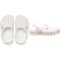 Sandália Crocs Crocband Stretch Necklace K White/Multi - 22 Branco - Marca Crocs