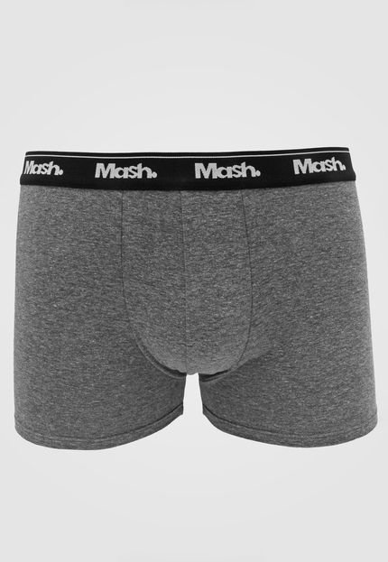 Cueca MASH Boxer Logo Cinza - Marca MASH