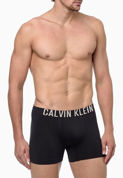 Cueca Calvin Klein Underwear Boxer Trunk Intense Power Seamless DEL00 Preta - Marca Calvin Klein Underwear