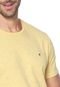 Camiseta Malwee Slim Botonê Amarela - Marca Malwee