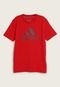 Camiseta Infantil adidas Essentials Big Logo Vermelha - Marca adidas