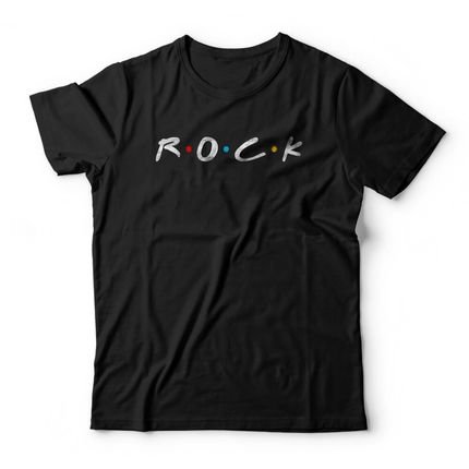 Camiseta Rock Friends - Preto - Marca Studio Geek 