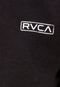 Moletom RVCA Label Preto - Marca RVCA