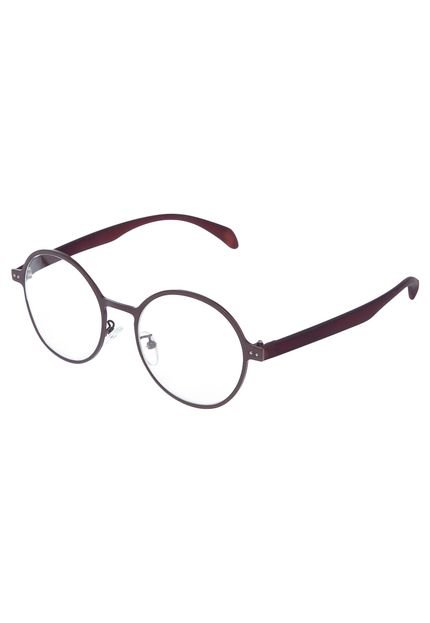 Óculos Receituário FiveBlu Redondo Clean Marrom - Marca FiveBlu