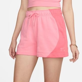 Nike sweat hot sale shorts pink